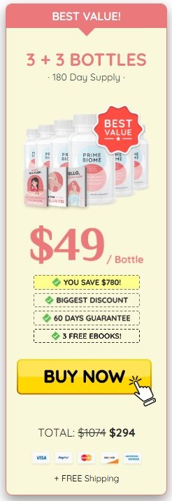 Buy PrimeBiome 6 Bottles